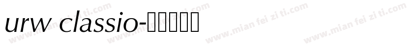 urw classio字体转换
